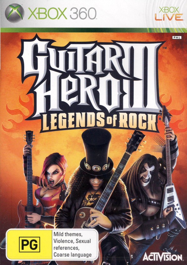 Guitar Hero III: Legends of Rock (Game Only) on X360