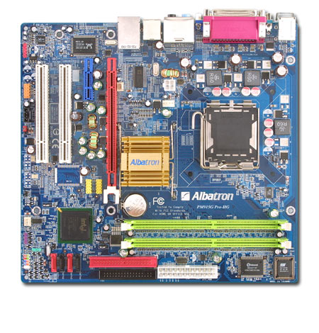 Albatron Motherboard PM915G PRO HG P4 VGA+SATA+LAN+5.1SND image