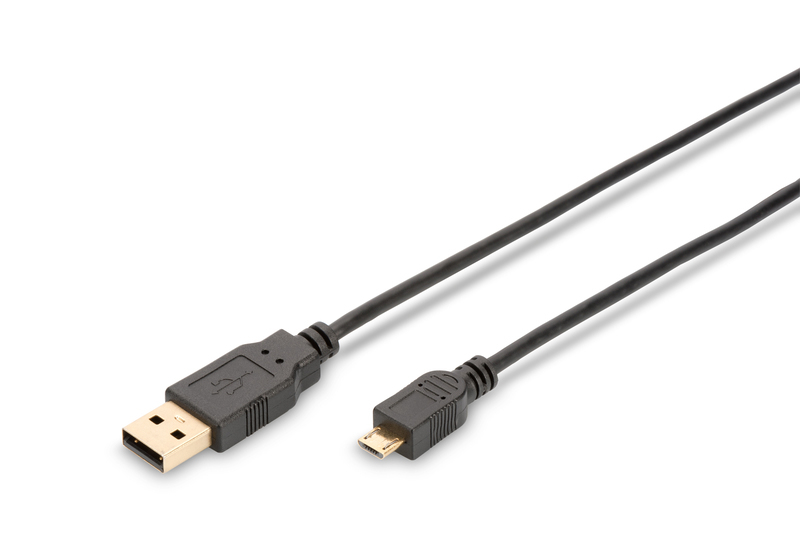 Ednet USB 2.0 Type A (M) to micro USB Type B (M) Connection Cable (1.8m) image