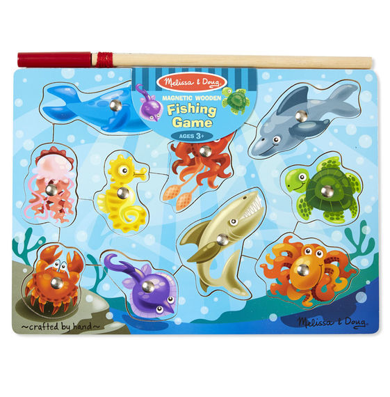 Melissa & Doug: Magnetic Wooden Fishing Puzzle Game image