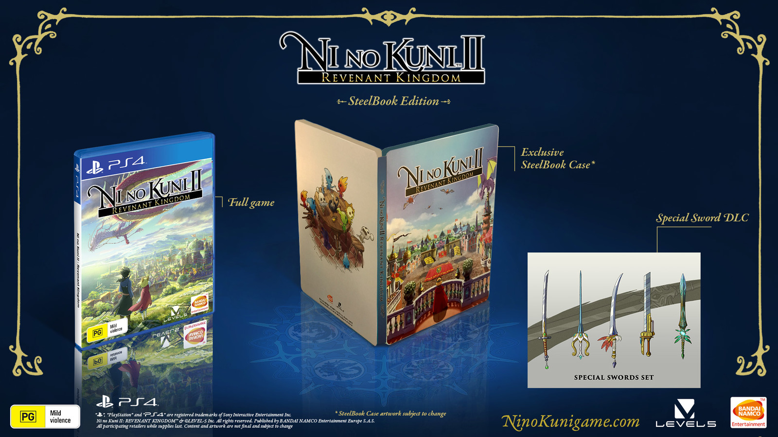 Ni no Kuni II: Revenant Kingdom Steelbook Edition for PS4 image