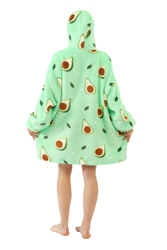 Printed Cuddle Hoodie Blanket Avocado at Mighty Ape NZ