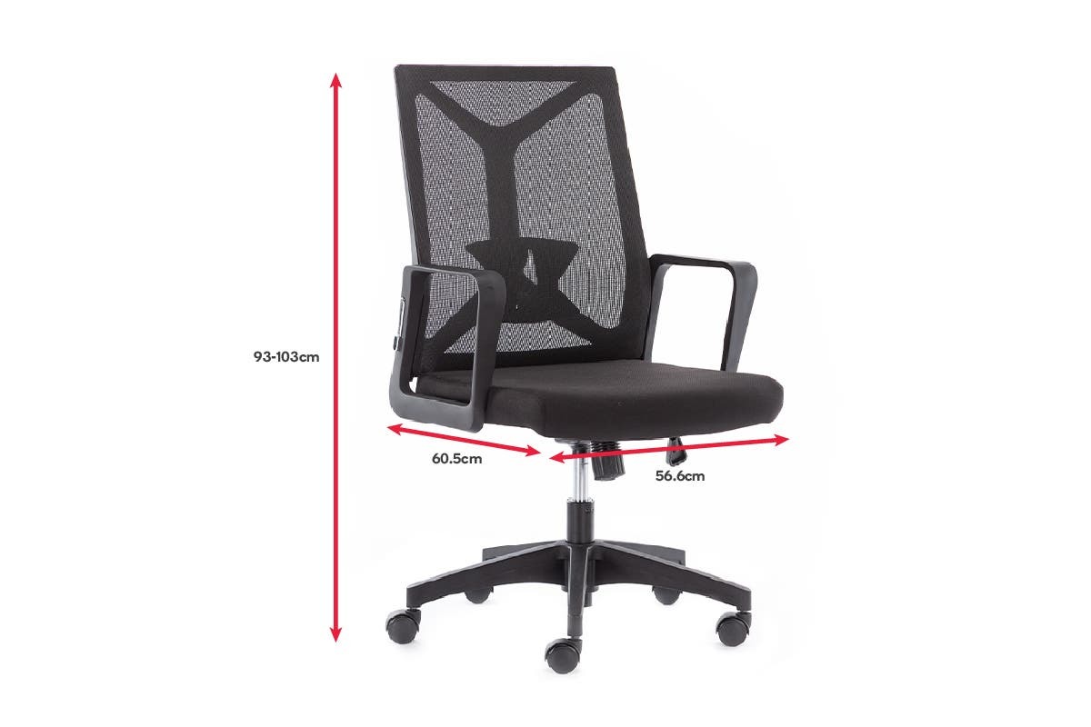 Buy Galway Office Chair (Black) at Mighty Ape NZ