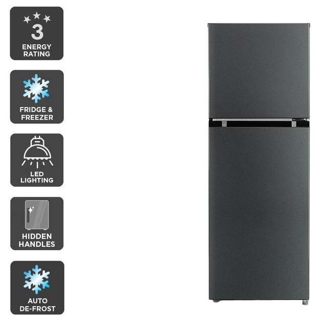 Buy Kogan 236L Top Mount Fridge (Dark Graphite) at Mighty Ape NZ