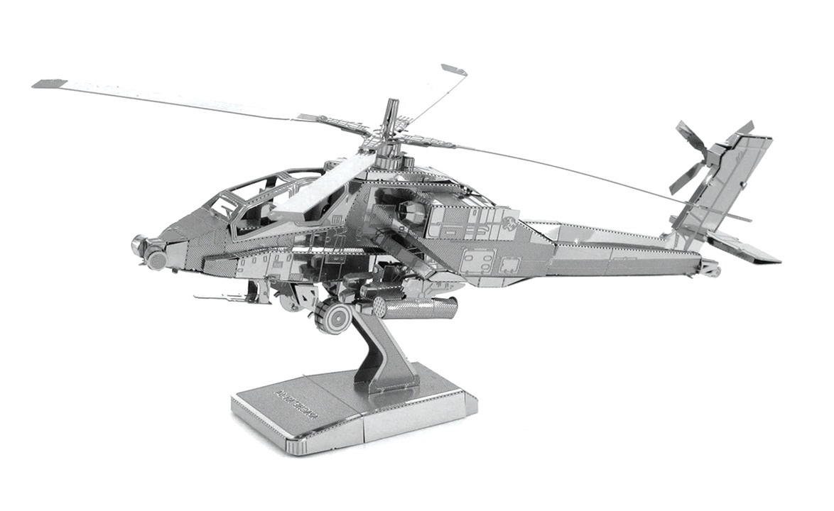 Metal Earth AH64 Apache Helicopter Model Kit at Mighty Ape NZ