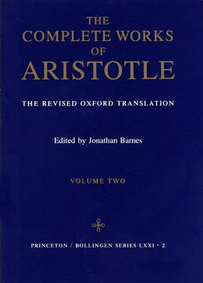 The Complete Works of Aristotle, Volume Two image