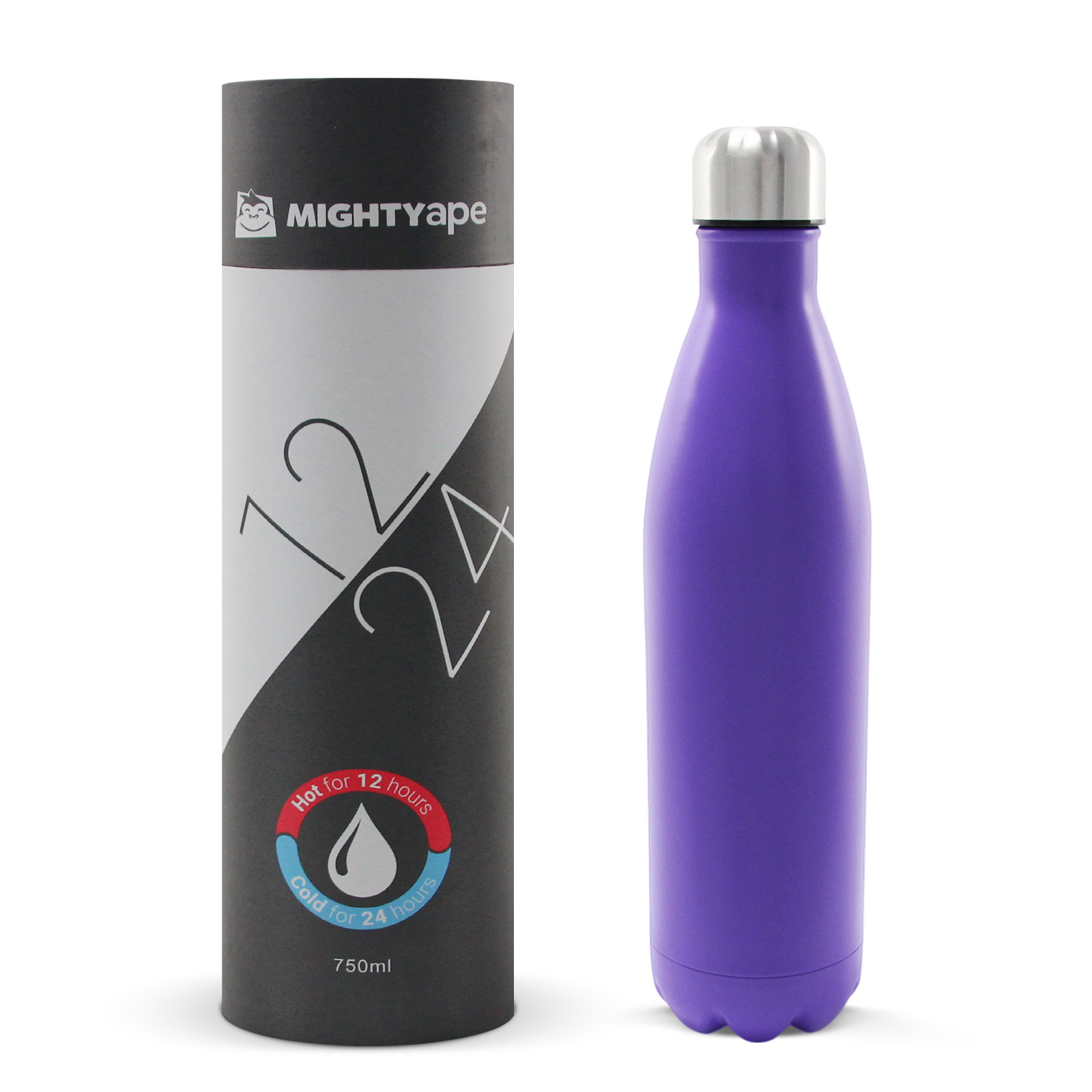 Insulated Stainless Steel Bottle 750ml Purple image