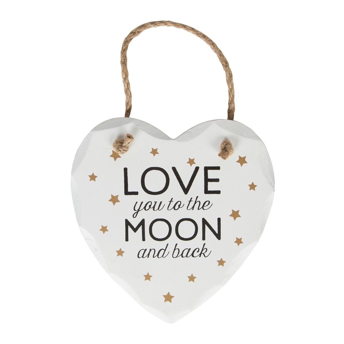 Sass & Belle: Heart-Shaped Plaque - Love You To The Moon image