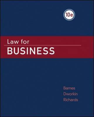 Law for Business by A.James Barnes image