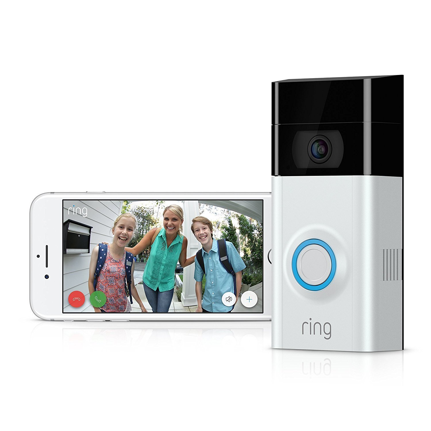 Ring Video Doorbell [2nd Gen] (Satin Nickel) [Genuine Refurbished] at