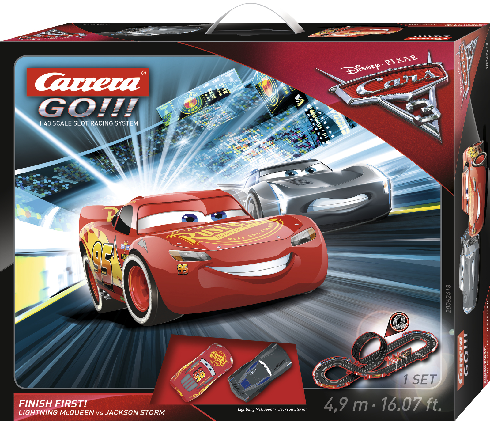 Carrera GO!!! Disney Cars 3 Finish First image