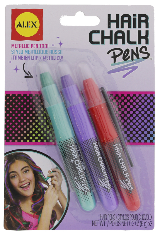 Buy Hair Chalk Pens Metallic (3 Pack) Alex at Mighty Ape NZ