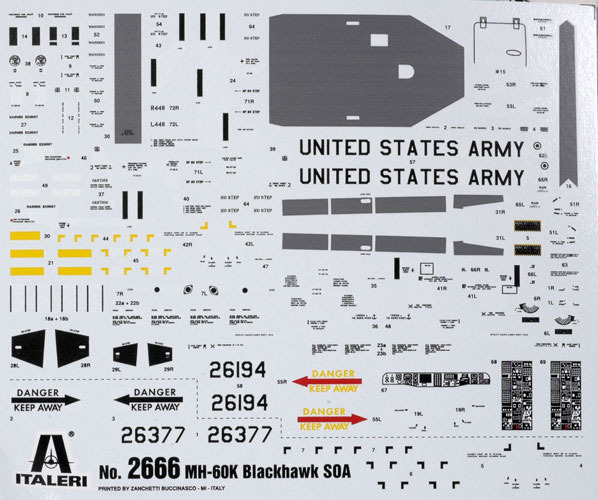 Italeri MH-60K Blackhawk SOA 1:48 Model Kit image