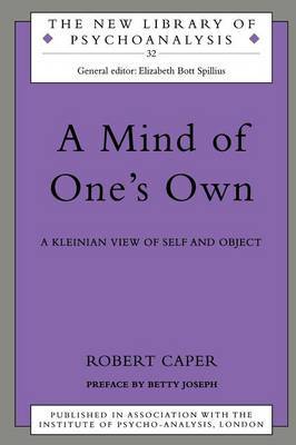 A Mind of One's Own by Robert A Caper image