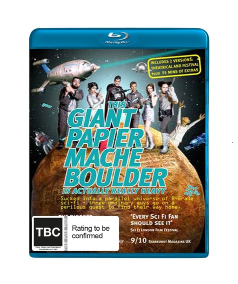 This Giant Papier Mache Boulder Is Actually Really Heavy on Blu-ray image
