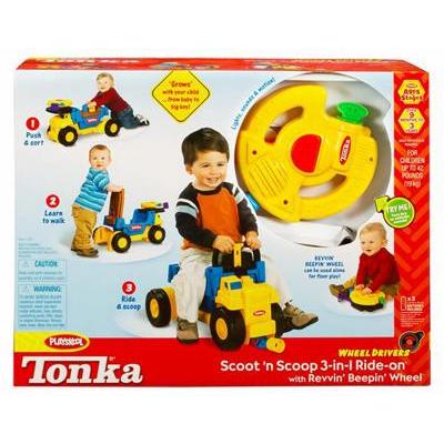 Tonka Wheel Drivers Load 'n' Go (Scoot 'n' Scoop 3 'n' 1 ride on) image