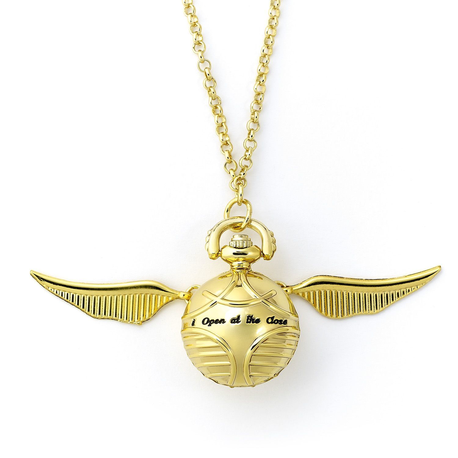 The Carat Shop: Harry Potter Golden Snitch Watch Necklace