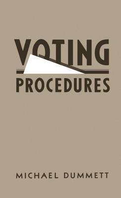 Voting Procedures by Michael Dummett image
