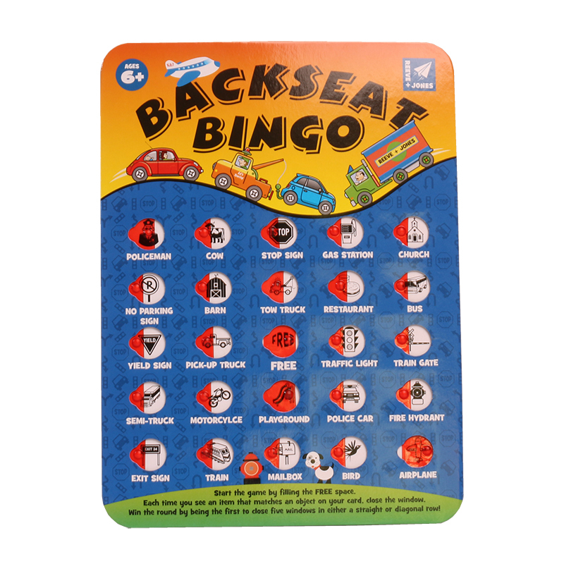 Backseat Bingo - Children's game image
