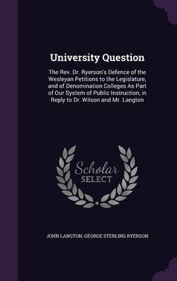 University Question on Hardback by John Langton