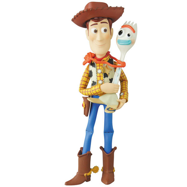 woody holding forky