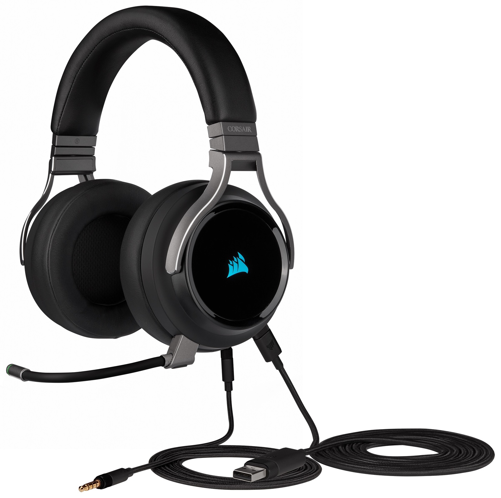 Corsair Virtuoso RGB Wireless Gaming Headset (Black) for PC image
