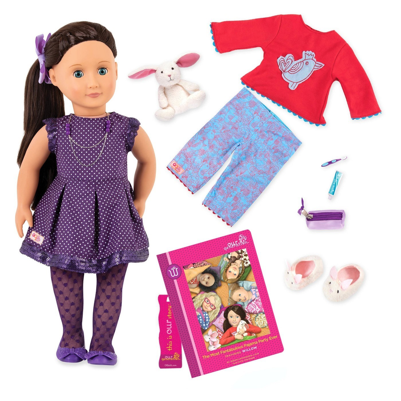 Our Generation: 18" Deluxe Doll & Book - Willow image