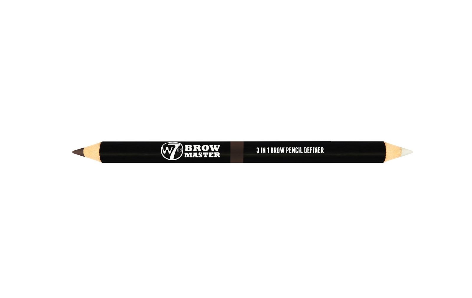 W7 Brow Master 3 in 1 Brow Pencil Definer (Dark Brown) image