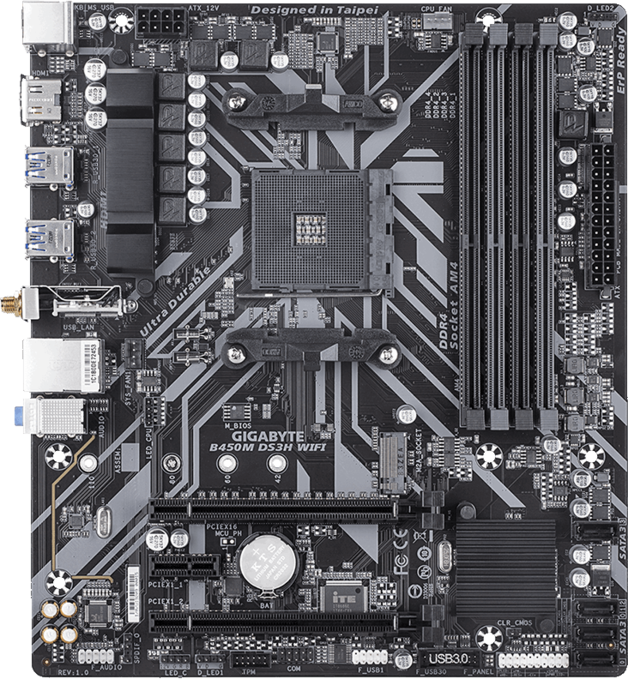 Gigabyte B450M DS3H WIFI mATX Motherboard