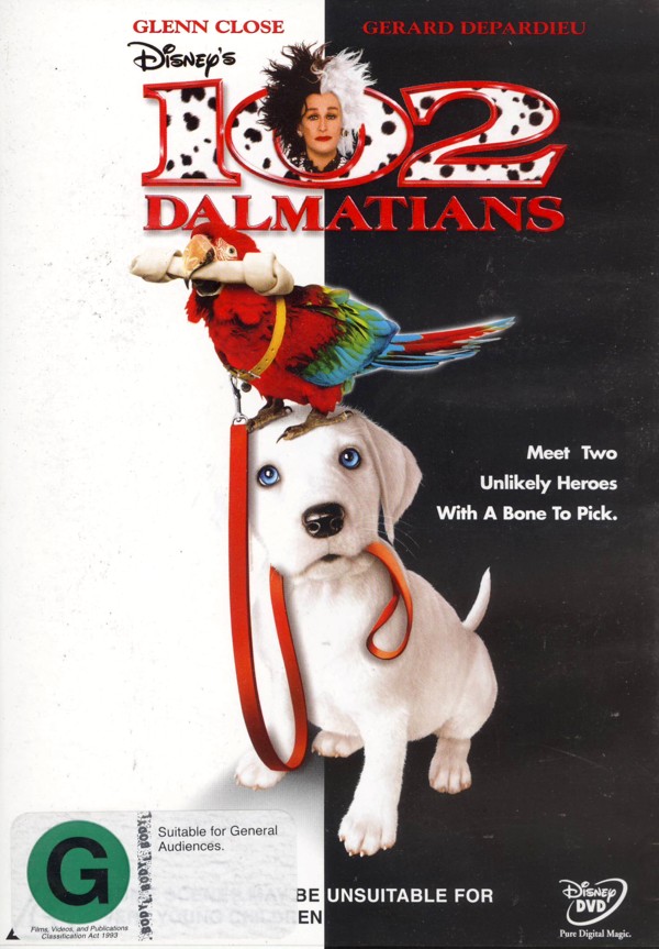 102 Dalmatians on DVD image
