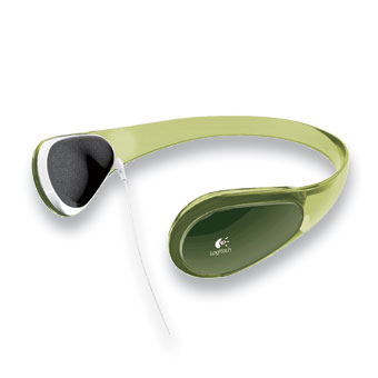 Logitech Curve Headphones for MP3 - Lime Green image