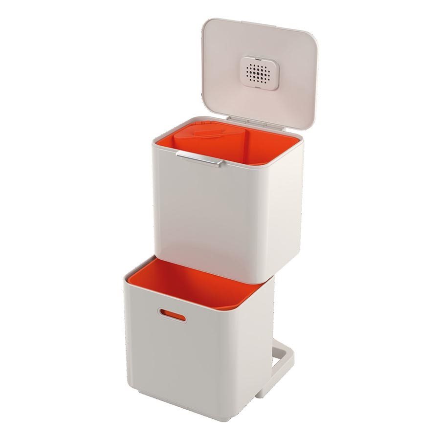 Joseph Joseph Totem Max Waste Recycling Bin 60L Arctic White at Tommie Johnson blog