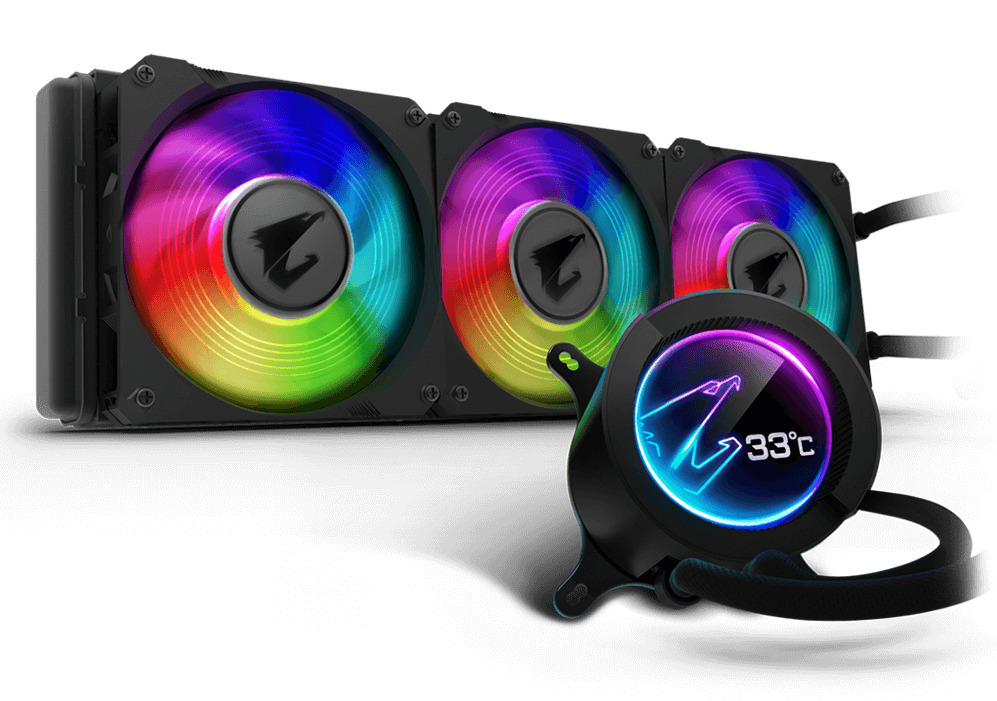 360mm Gigabyte AORUS LIQUID COOLER 360 AIO LED Liquid Cooler image