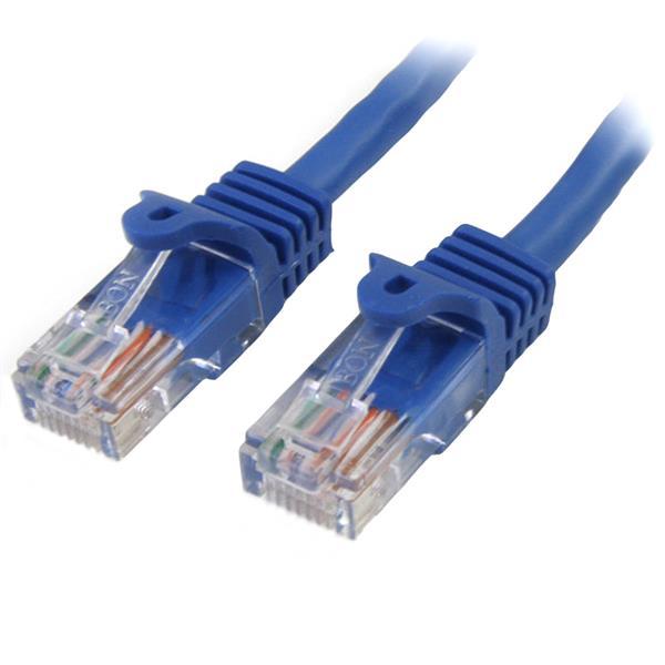 3m StarTech Cat5e Snagless Patch Cable Blue