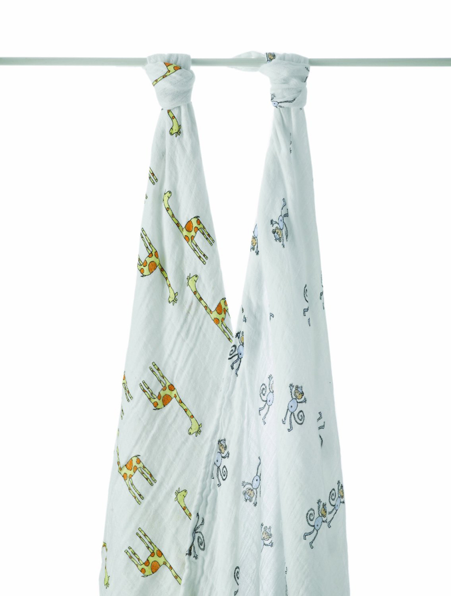 Aden+Anais Swaddle - Jungle Jam (2 Pack Swaddling Wraps) image