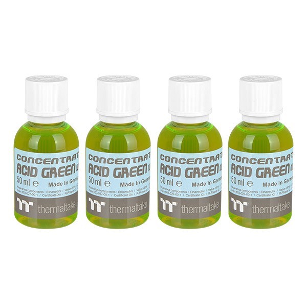 Thermaltake: Premium Contentrate Coolant - Acid Green (UV) (50ml) 4 Pack image
