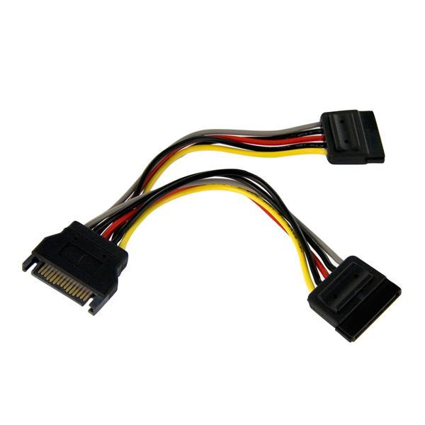 StarTech: SATA Power Y Splitter Cable Adapter - M/F (15cm)