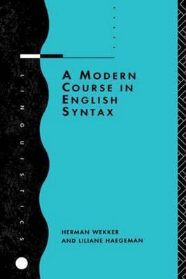 A Modern Course in English Syntax by Liliane Haegeman image