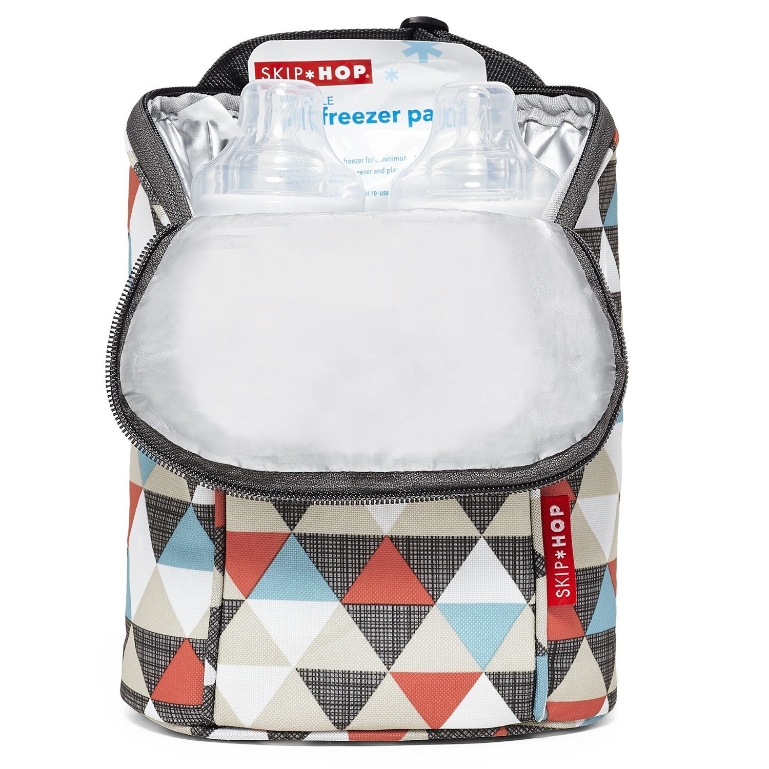 Skip Hop: Grab&Go Double Bottle Bag - Triangles image