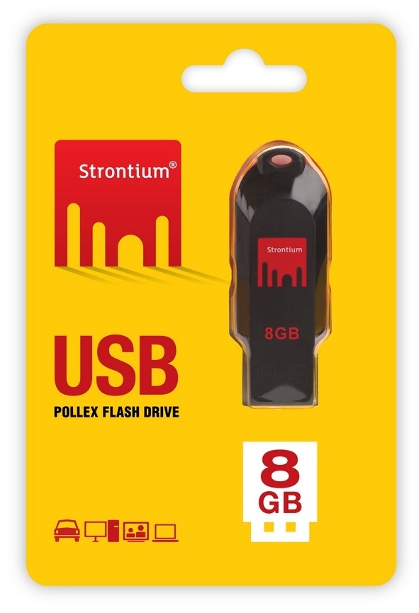 8GB Strontium Pollex Series USB 2.0 - Flash Drive