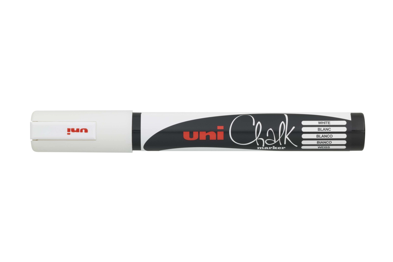 Uni Bullet Tip Chalk Marker - White (4mm) image