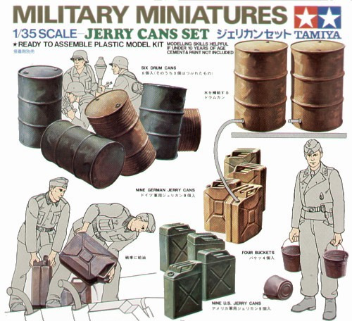 Tamiya Jerry Can Set 1:35 Model Kit image