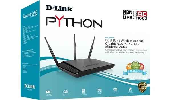 D-Link: AC1600 DSL-2888A Python Dual-Band Modem Router