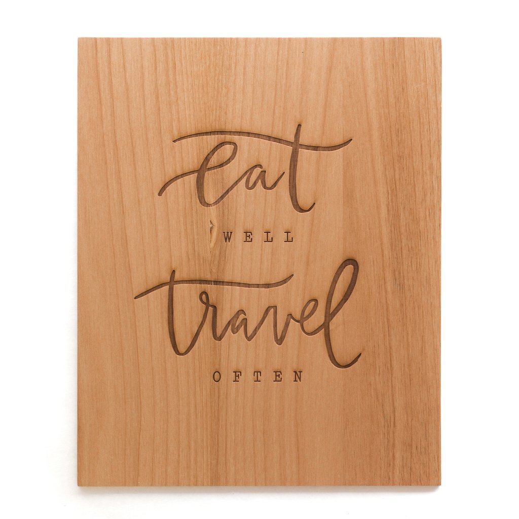 Cardtorial Print - Eat Well Travel Often