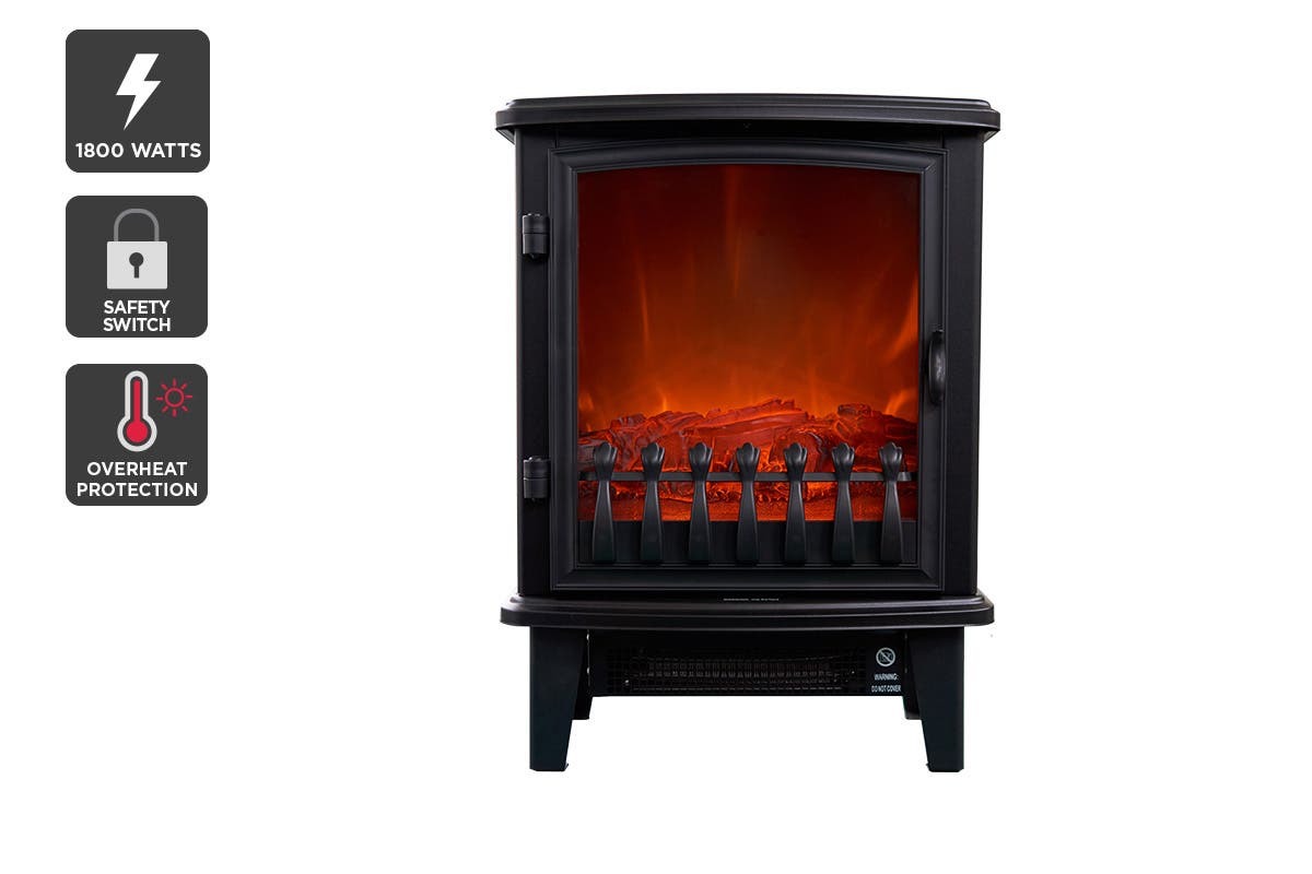 Kogan 1800W Compact Flame Effect Heater Images at Mighty Ape NZ