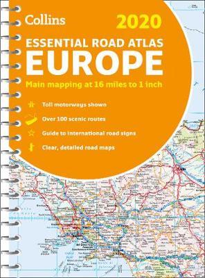 2020 Collins Essential Road Atlas Europe by Collins Maps image