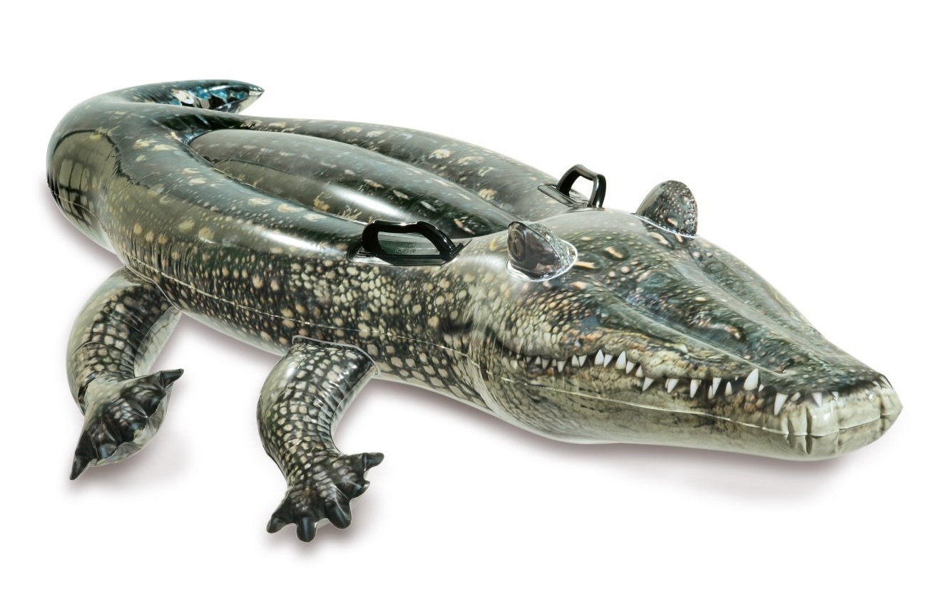 Colchoneta Piscina Intex Giant Gator Ride-On Aufblasbarer