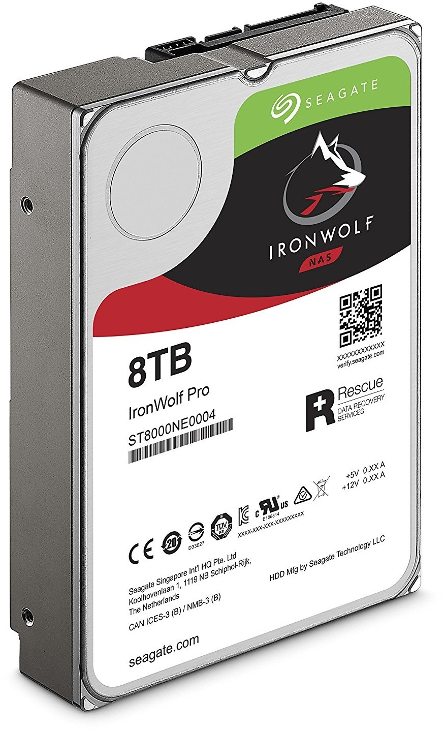 8TB Seagate IronWolf 3.5" 7200RPM SATA NAS HDD