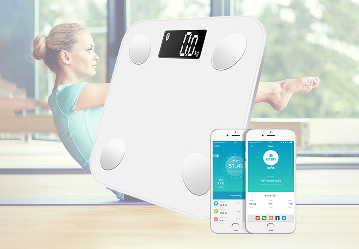 Smart Electronic Body Scale White at Mighty Ape NZ