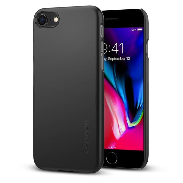 Spigen: iPhone 8 Thin Fit Case - Black image